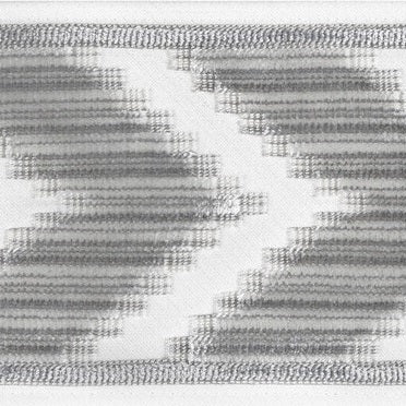 Kravet Couture Trim T30828.1121 Chevron Velvet Tape Grey