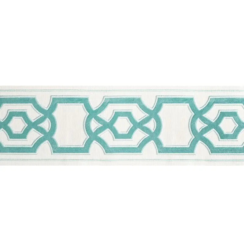 Brunschwig & Fils Trim T8022102.13 Cerise Tape Aqua