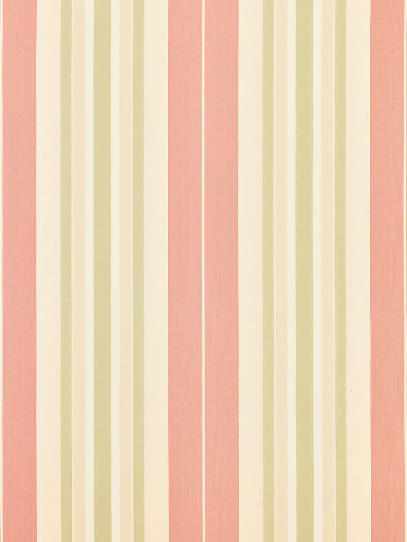 Scalamandre Fabric TT 00010016 Deanna Stripe Rose/Green