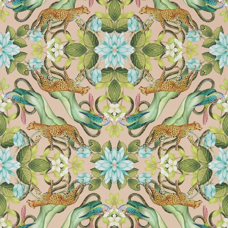 Clarke and Clarke Wallpaper W0131-2 Menagerie Wp Blush