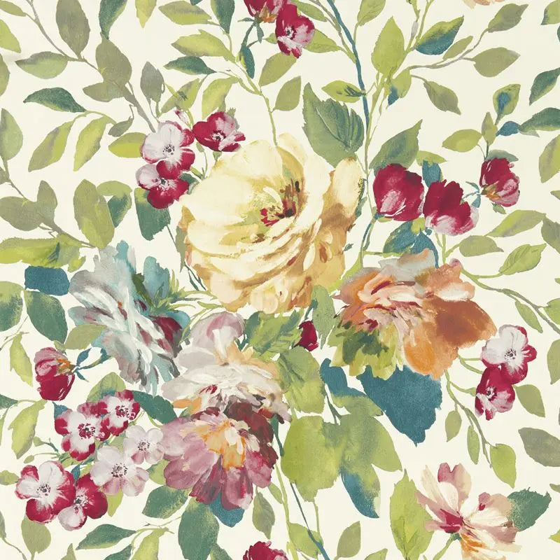 Clarke and Clarke Wallpaper W0139-4 Bloom Multi Wp