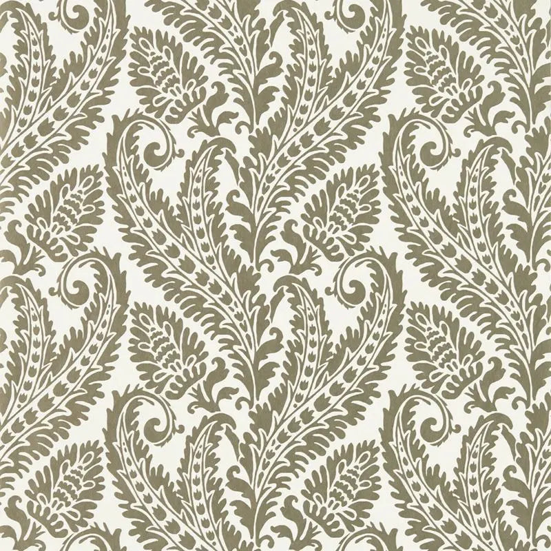 Clarke and Clarke Wallpaper W0161-2 Regale Gilver Ivory Wp