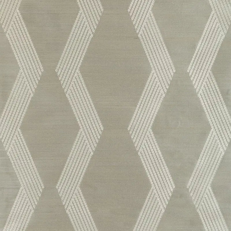 Kravet Couture Wallpaper W3835.11 Chainlink Emb Sisal Grey