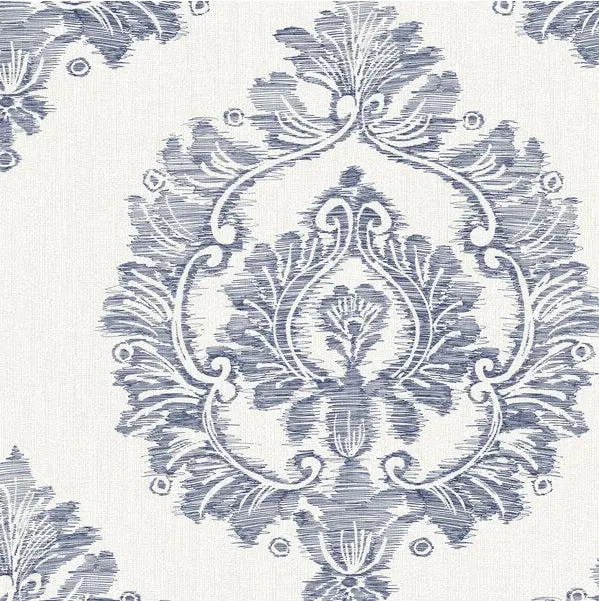 Winfield Thybony Wallpaper WBP10502.WT Damascus Indigo