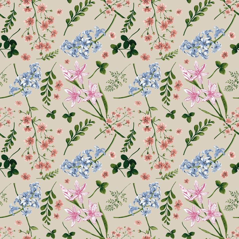 RM Coco Fabric Wildflower Multi Linen