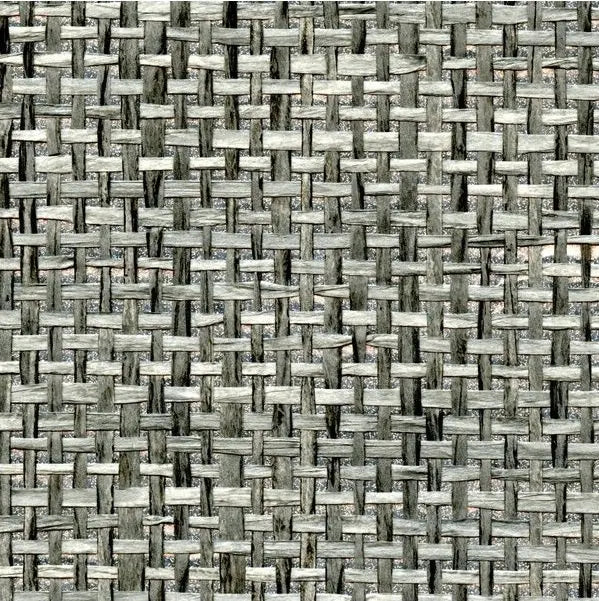 Winfield Thybony Wallpaper WNR1158P.WT Channel Weave Silver Lightningp