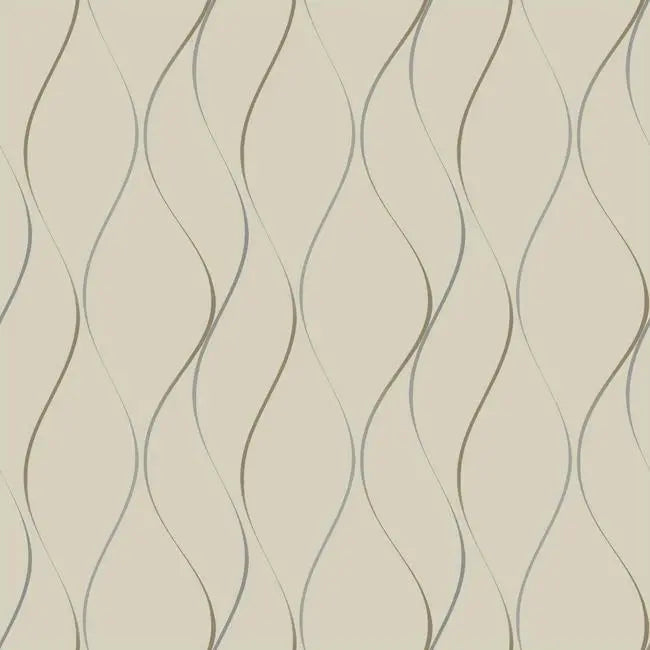 York Wallpaper Y6201404 Wavy Stripe