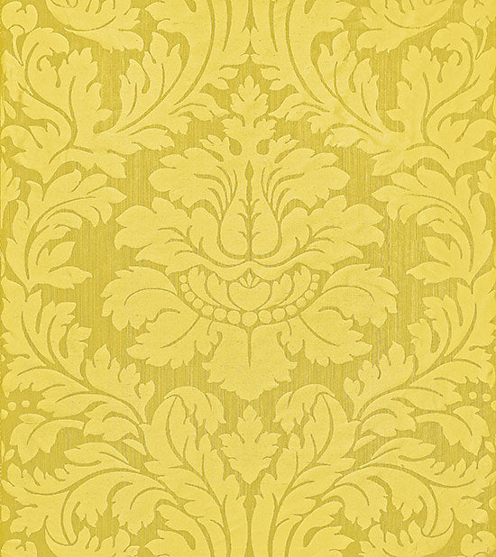 Scalamandre Fabric ZA 2160REGI Villa Regina Damask Lemon