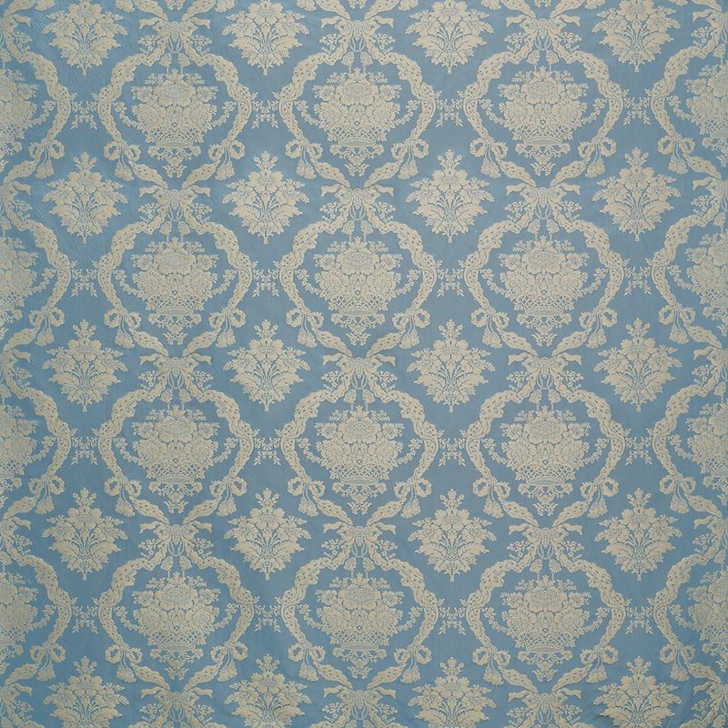 Scalamandre Fabric ZA 2202PETR Petrarca Damasco Sky