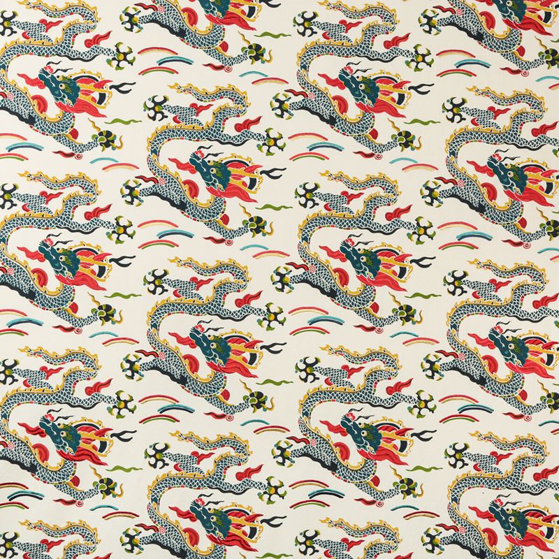 Kravet Couture Fabric ZEN DRAGON.519 Zen Dragon Multi